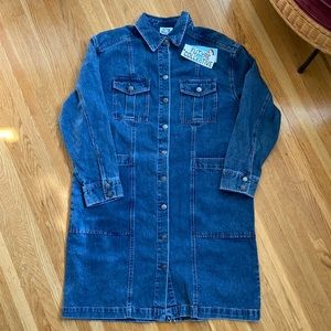 Future Collective Target Dark Wash Denim Dress Size Large New with Tag